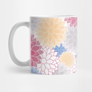 Modern Asian Chrysanthemums Mug